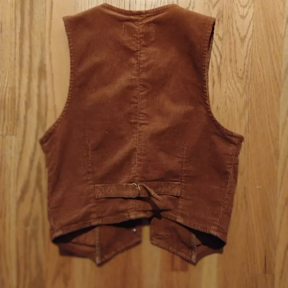 ***Rollas Brown Corduroy Vest Size S** - Picture 4 of 4